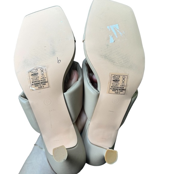 AZALEA WANG | SIZE 9 | NWOT | Sandal heels in cream/nude color - Picture 5 of 5